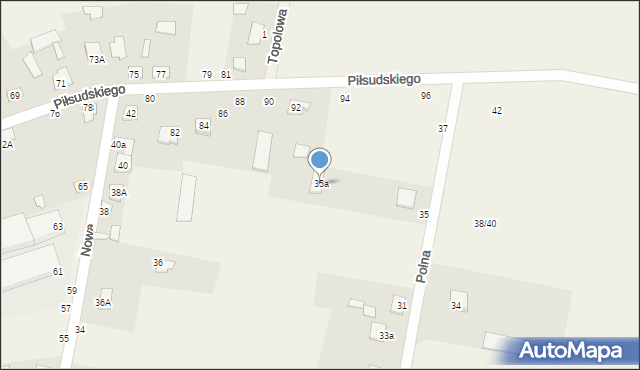 Janów Podlaski, Polna, 35a, mapa Janów Podlaski