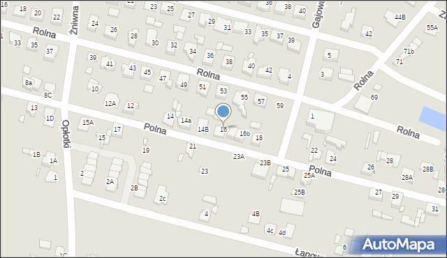 Jarocin, Polna, 16, mapa Jarocin