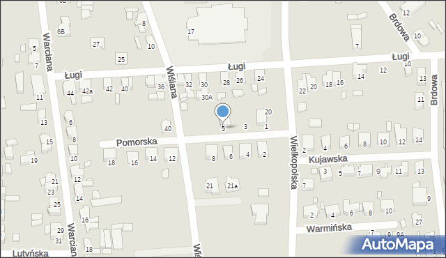 Jarocin, Pomorska, 5, mapa Jarocin