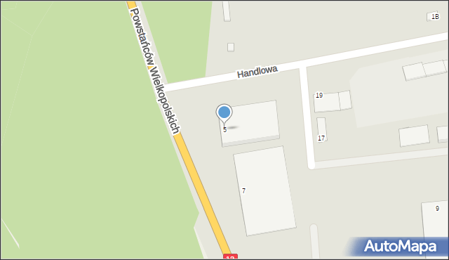 Jarocin, Powstańców Wielkopolskich, 5, mapa Jarocin