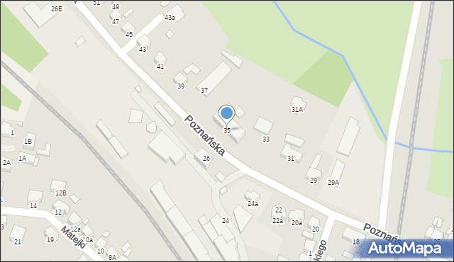 Jarocin, Poznańska, 35, mapa Jarocin