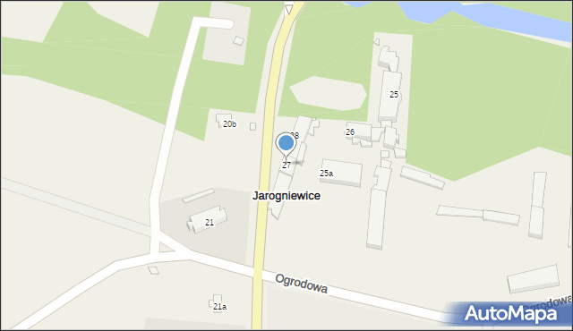 Jarogniewice, Poznańska, 27, mapa Jarogniewice