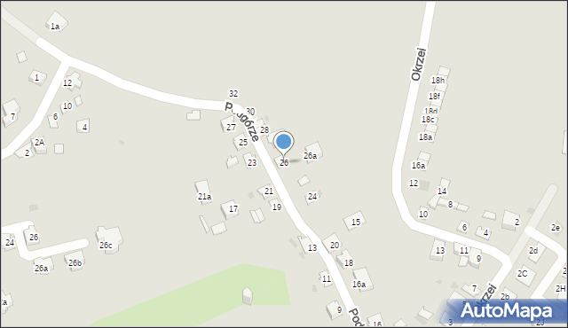 Jarosław, Podgórze, 26, mapa Jarosławia