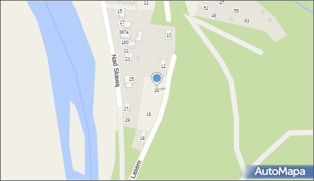 Jaroszowice, Pod Lasem, 14, mapa Jaroszowice