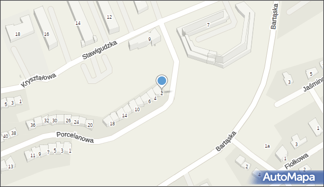 Jaroty, Porcelanowa, 2, mapa Jaroty