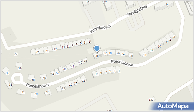 Jaroty, Porcelanowa, 36, mapa Jaroty