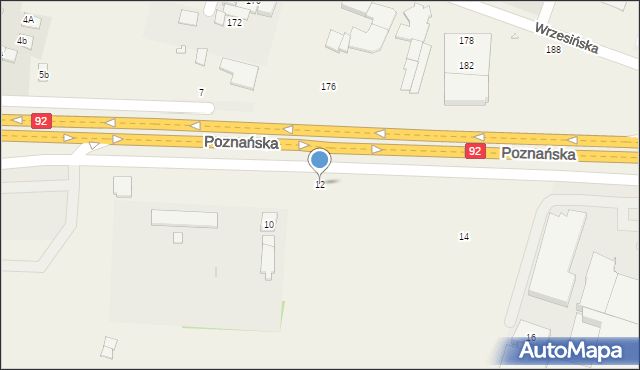 Jasin, Poznańska, 12, mapa Jasin