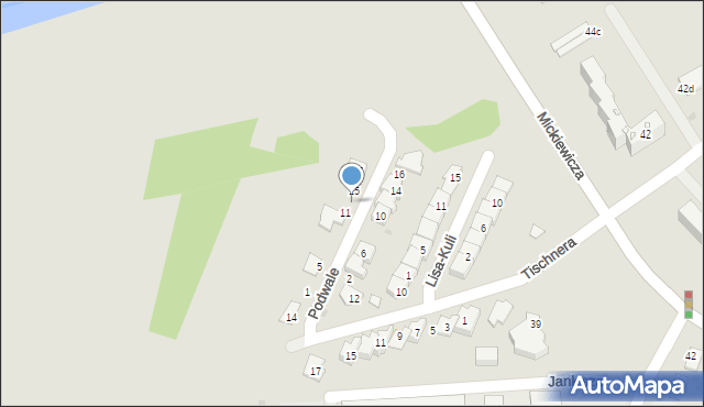 Jasło, Podwale, 13, mapa Jasła