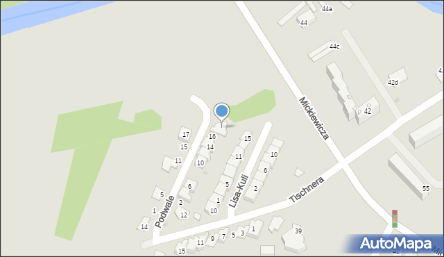 Jasło, Podwale, 18, mapa Jasła