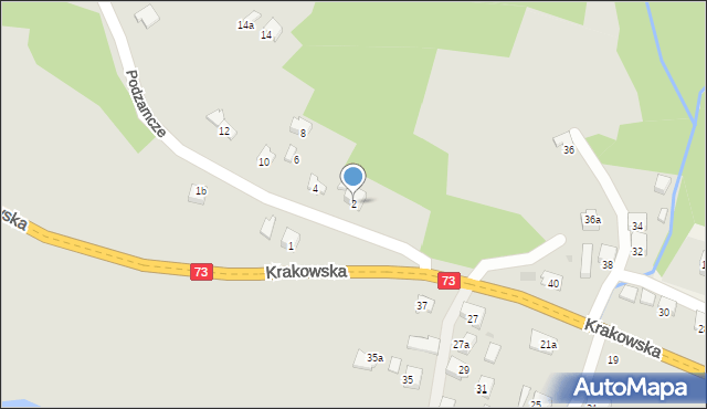 Jasło, Podzamcze, 2, mapa Jasła