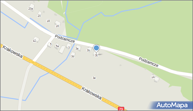 Jasło, Podzamcze, 3c, mapa Jasła