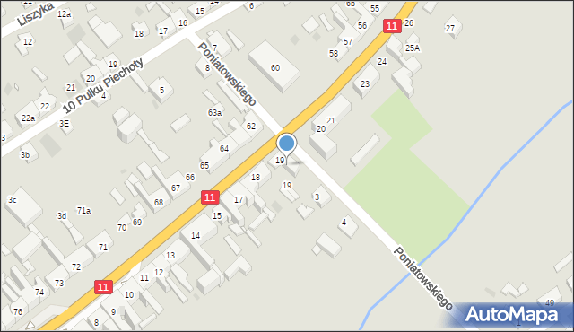 Jastrowie, Poniatowskiego, 2, mapa Jastrowie