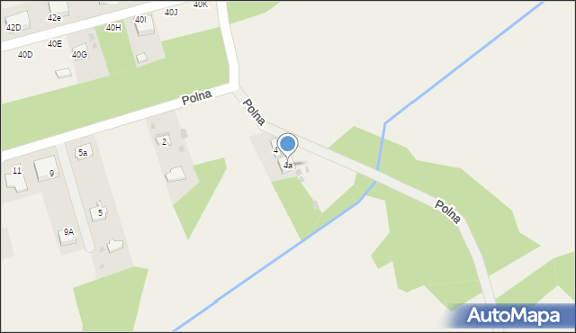 Jastrząb, Polna, 4a, mapa Jastrząb