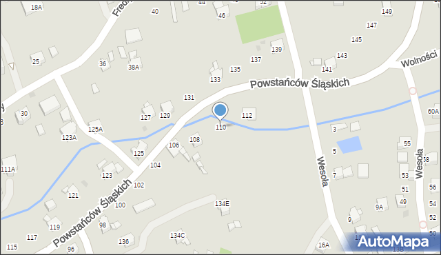Jastrzębie-Zdrój, Powstańców Śląskich, 110, mapa Jastrzębie-Zdrój