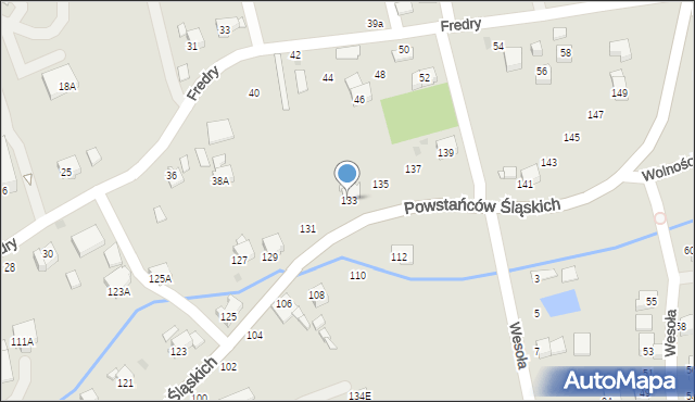 Jastrzębie-Zdrój, Powstańców Śląskich, 133, mapa Jastrzębie-Zdrój