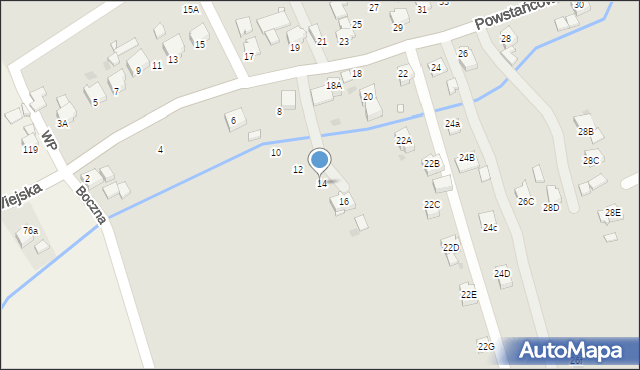 Jastrzębie-Zdrój, Powstańców Śląskich, 14, mapa Jastrzębie-Zdrój