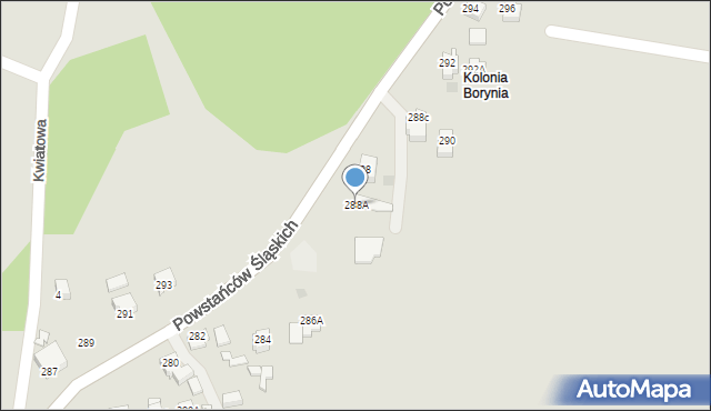 Jastrzębie-Zdrój, Powstańców Śląskich, 288A, mapa Jastrzębie-Zdrój