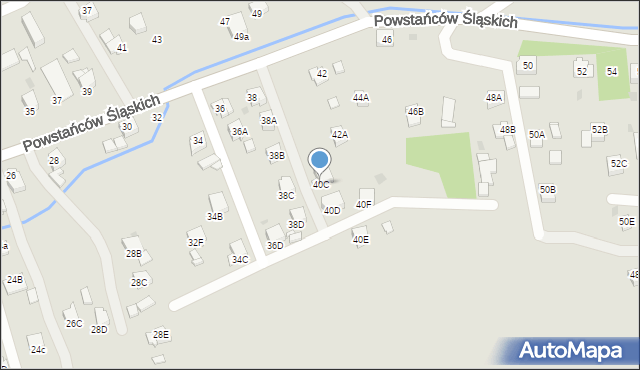 Jastrzębie-Zdrój, Powstańców Śląskich, 40C, mapa Jastrzębie-Zdrój