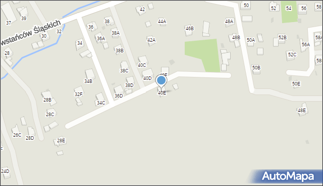 Jastrzębie-Zdrój, Powstańców Śląskich, 40E, mapa Jastrzębie-Zdrój