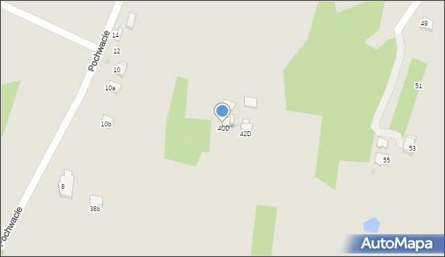 Jastrzębie-Zdrój, Pochwacie, 40D, mapa Jastrzębie-Zdrój