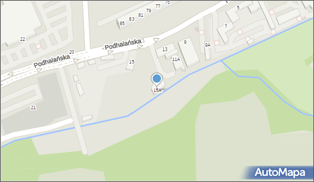 Jastrzębie-Zdrój, Podhalańska, 15A, mapa Jastrzębie-Zdrój
