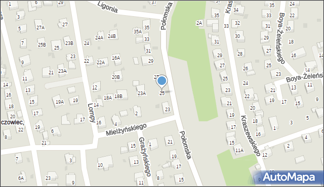 Jastrzębie-Zdrój, Połomska, 25, mapa Jastrzębie-Zdrój