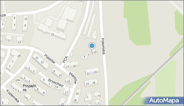 Jastrzębie-Zdrój, Polskiego Czerwonego Krzyża, 1, mapa Jastrzębie-Zdrój