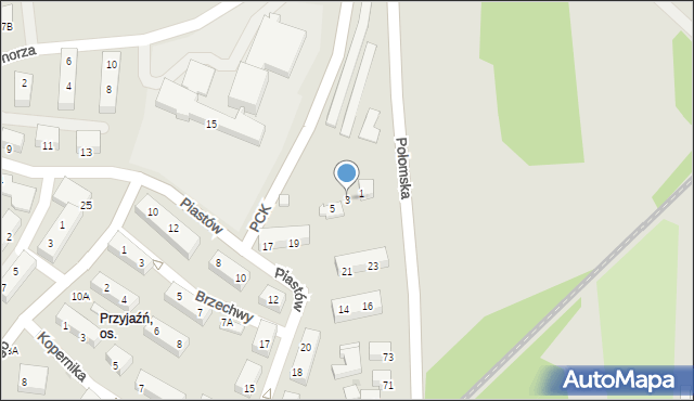 Jastrzębie-Zdrój, Polskiego Czerwonego Krzyża, 3, mapa Jastrzębie-Zdrój