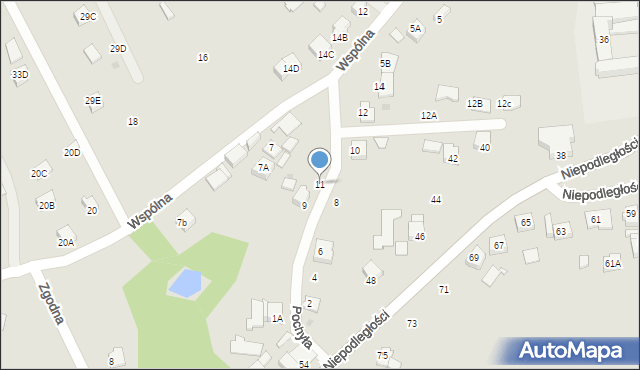 Jastrzębie-Zdrój, Pochyła, 11, mapa Jastrzębie-Zdrój