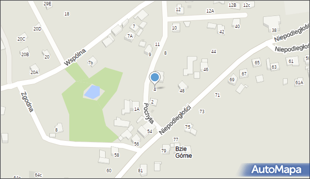 Jastrzębie-Zdrój, Pochyła, 4, mapa Jastrzębie-Zdrój