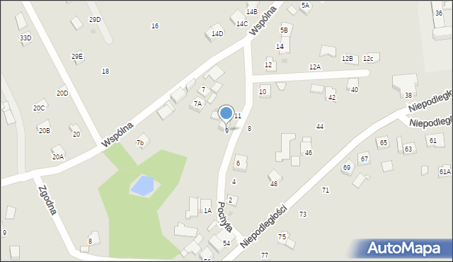 Jastrzębie-Zdrój, Pochyła, 9, mapa Jastrzębie-Zdrój