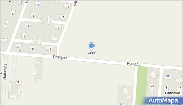 Jastrzębiec, Postępu, 24-18, mapa Jastrzębiec