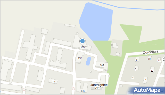 Jastrzębiec, Postępu, 36D, mapa Jastrzębiec