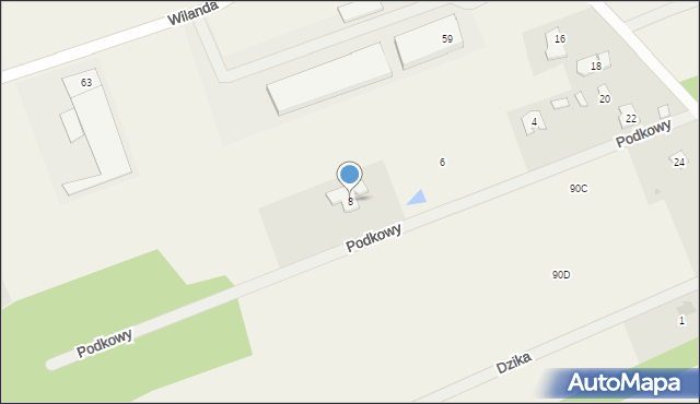 Jatne, Podkowy, 8, mapa Jatne
