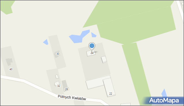 Jatne, Polnych Kwiatów, 24, mapa Jatne