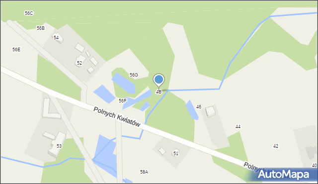 Jatne, Polnych Kwiatów, 48, mapa Jatne