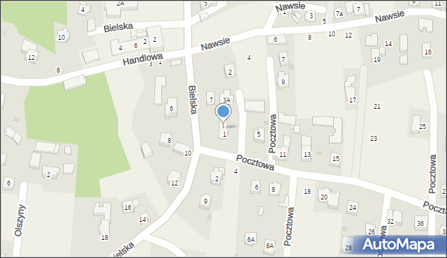 Jawiszowice, Pocztowa, 3, mapa Jawiszowice