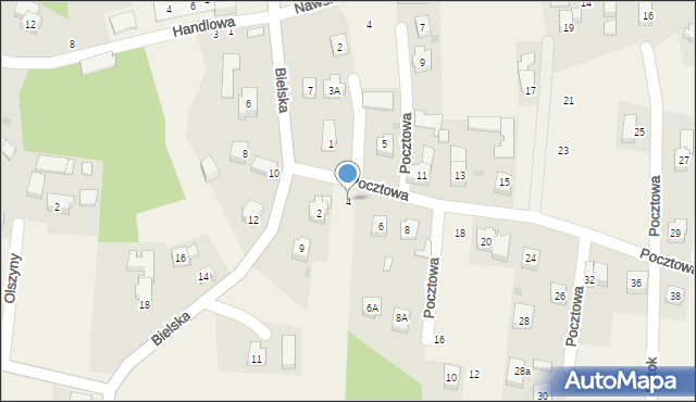 Jawiszowice, Pocztowa, 4, mapa Jawiszowice