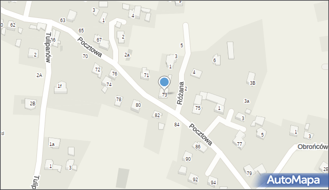 Jawiszowice, Pocztowa, 73, mapa Jawiszowice