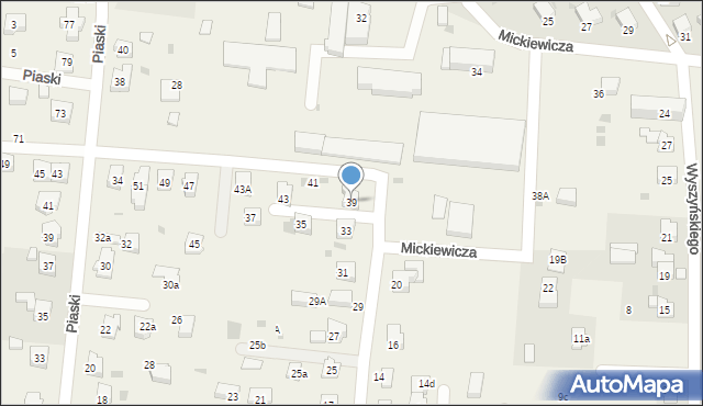 Jawiszowice, Popiełuszki Jerzego, bł. ks., 39, mapa Jawiszowice