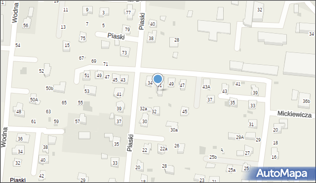 Jawiszowice, Popiełuszki Jerzego, bł. ks., 51A, mapa Jawiszowice