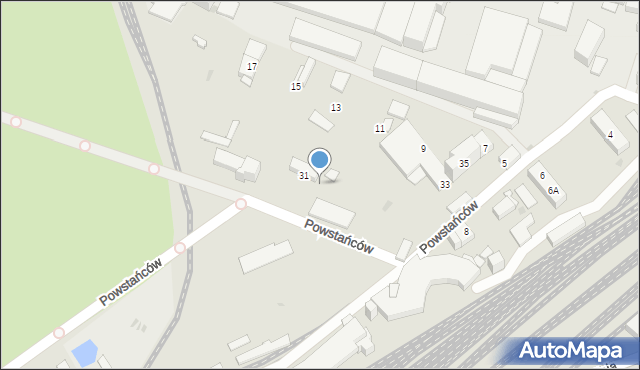 Jaworzyna Śląska, Powstańców, 27, mapa Jaworzyna Śląska