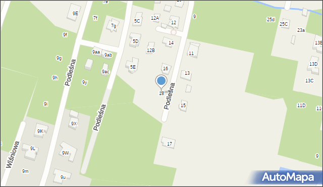 Jazgarzewszczyzna, Podleśna, 18, mapa Jazgarzewszczyzna