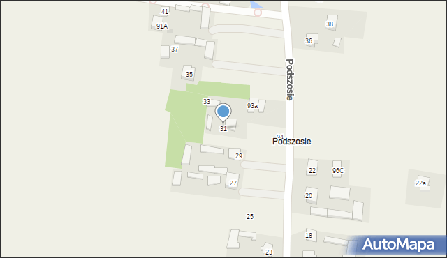 Jedlanka, Podszosie, 31, mapa Jedlanka