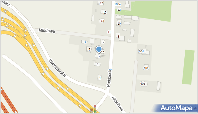 Jedlanka, Podszosie, 7, mapa Jedlanka