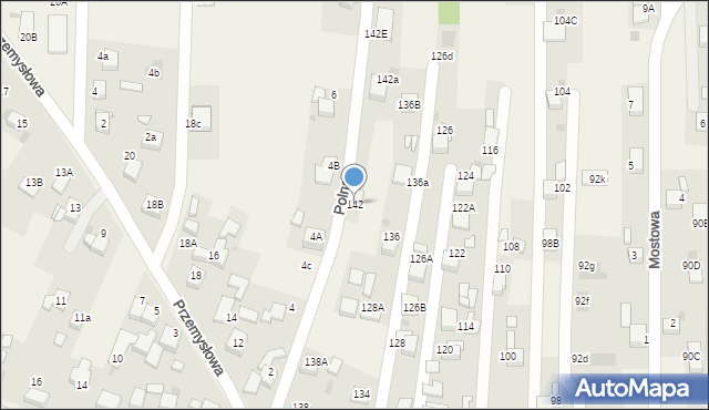 Jejkowice, Poprzeczna, 142, mapa Jejkowice