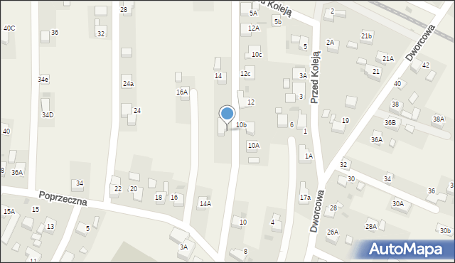 Jejkowice, Poprzeczna, 14D, mapa Jejkowice