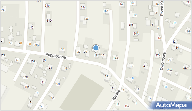 Jejkowice, Poprzeczna, 18, mapa Jejkowice