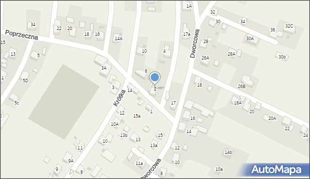 Jejkowice, Poprzeczna, 2, mapa Jejkowice