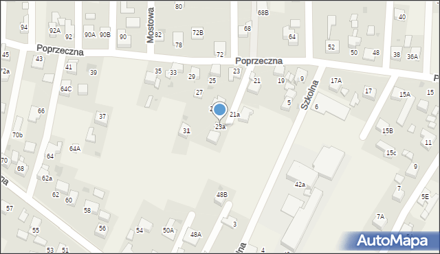 Jejkowice, Poprzeczna, 23a, mapa Jejkowice